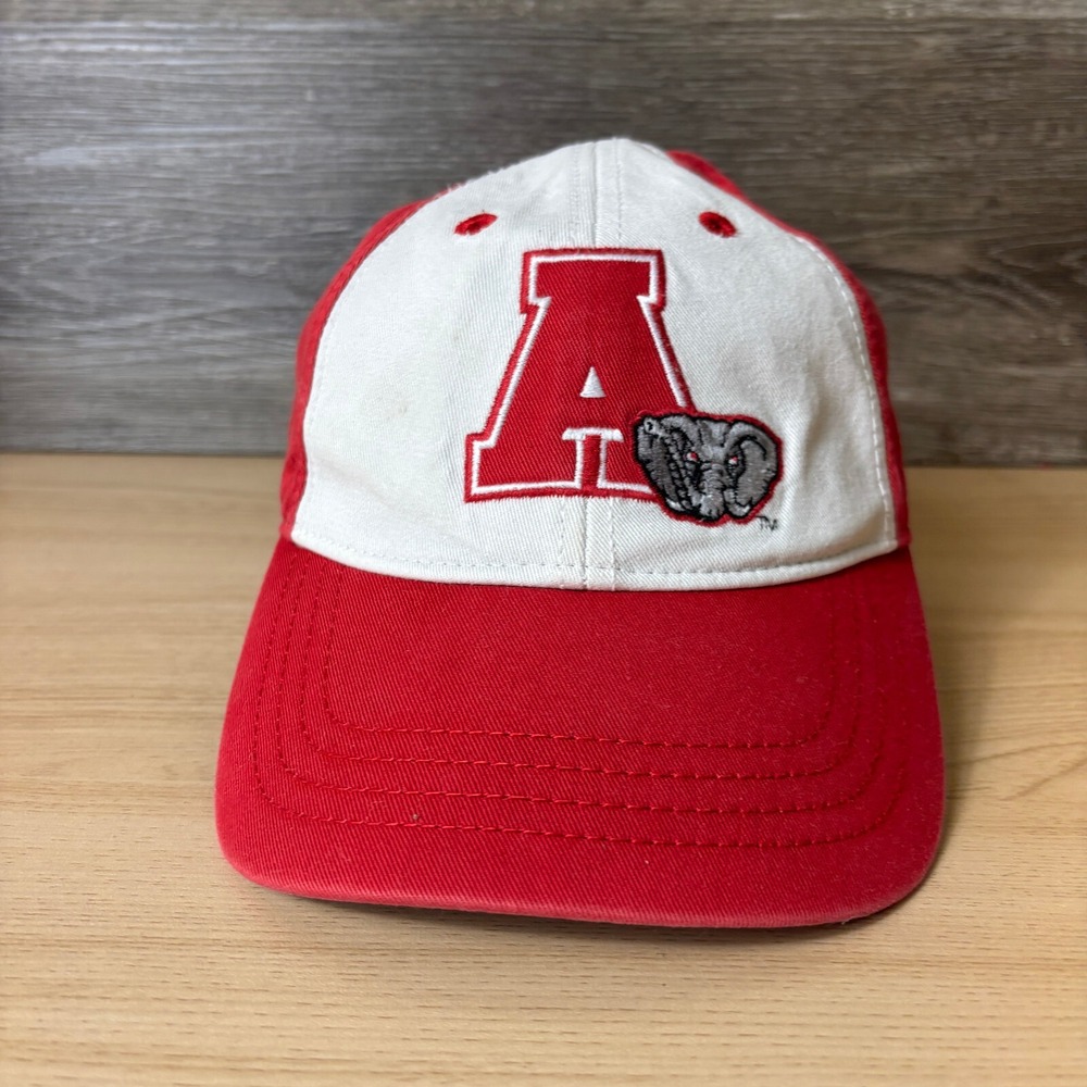 Vintage Alabama Crimson Tide Hat Strap Back Youth Red Drew Pearson Adjustable